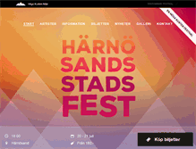 Tablet Screenshot of harnosandsstadsfest.se